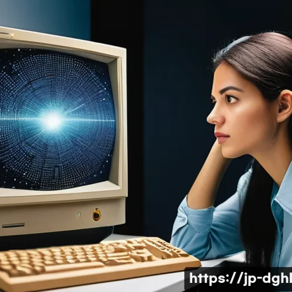 디지털 일몰 프로토콜의 문제 해결 접근법 - **Prompt 1: The Peril of Outdated Digital Systems**
`A visibly concerned person, a woman in her ...